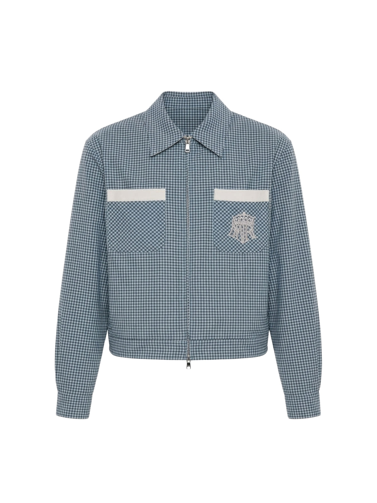 REVERSIBLE MICRO CHECK BLOUSON