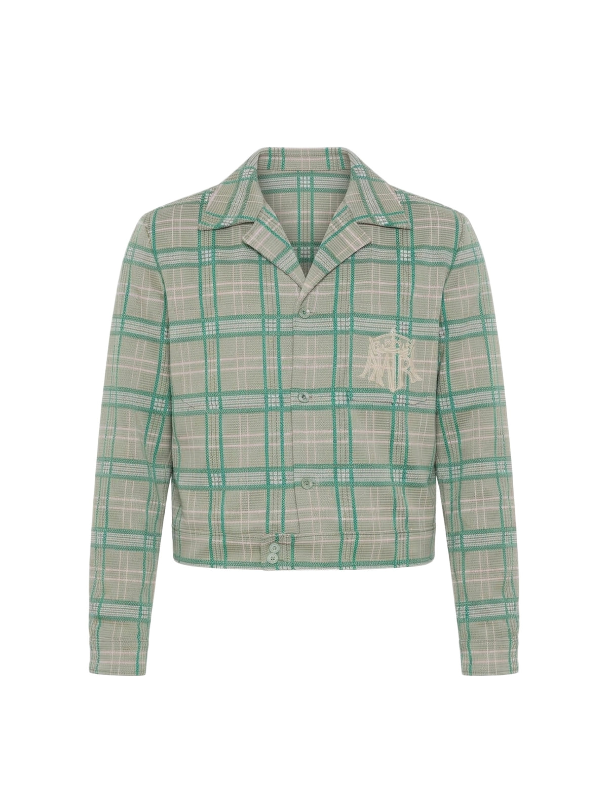 PLAID JERSEY SHIRT JACKET