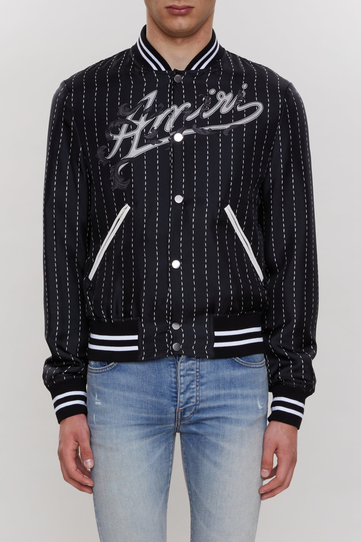 AMIRI FILIGREE SILK BOMBER