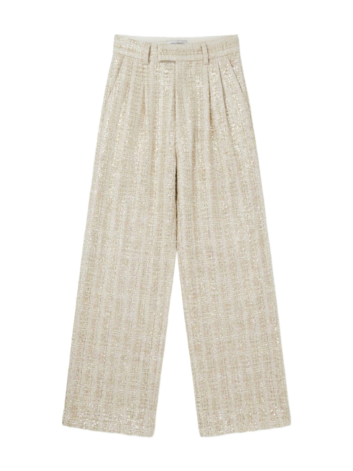 SEQUIN BOUCLE DBL PLT PANT