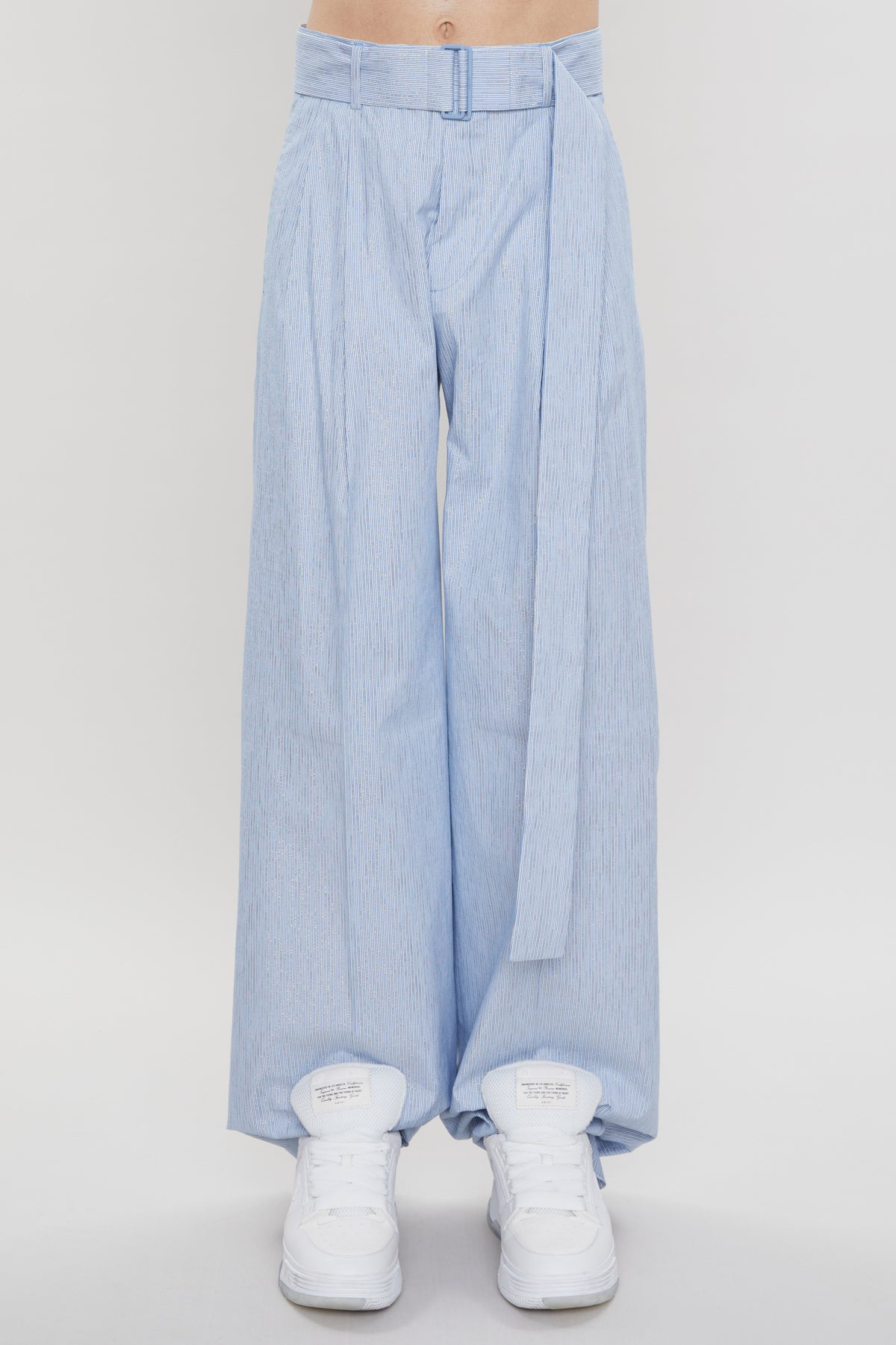 SHIMMER STRIPE DBL PLT PANT