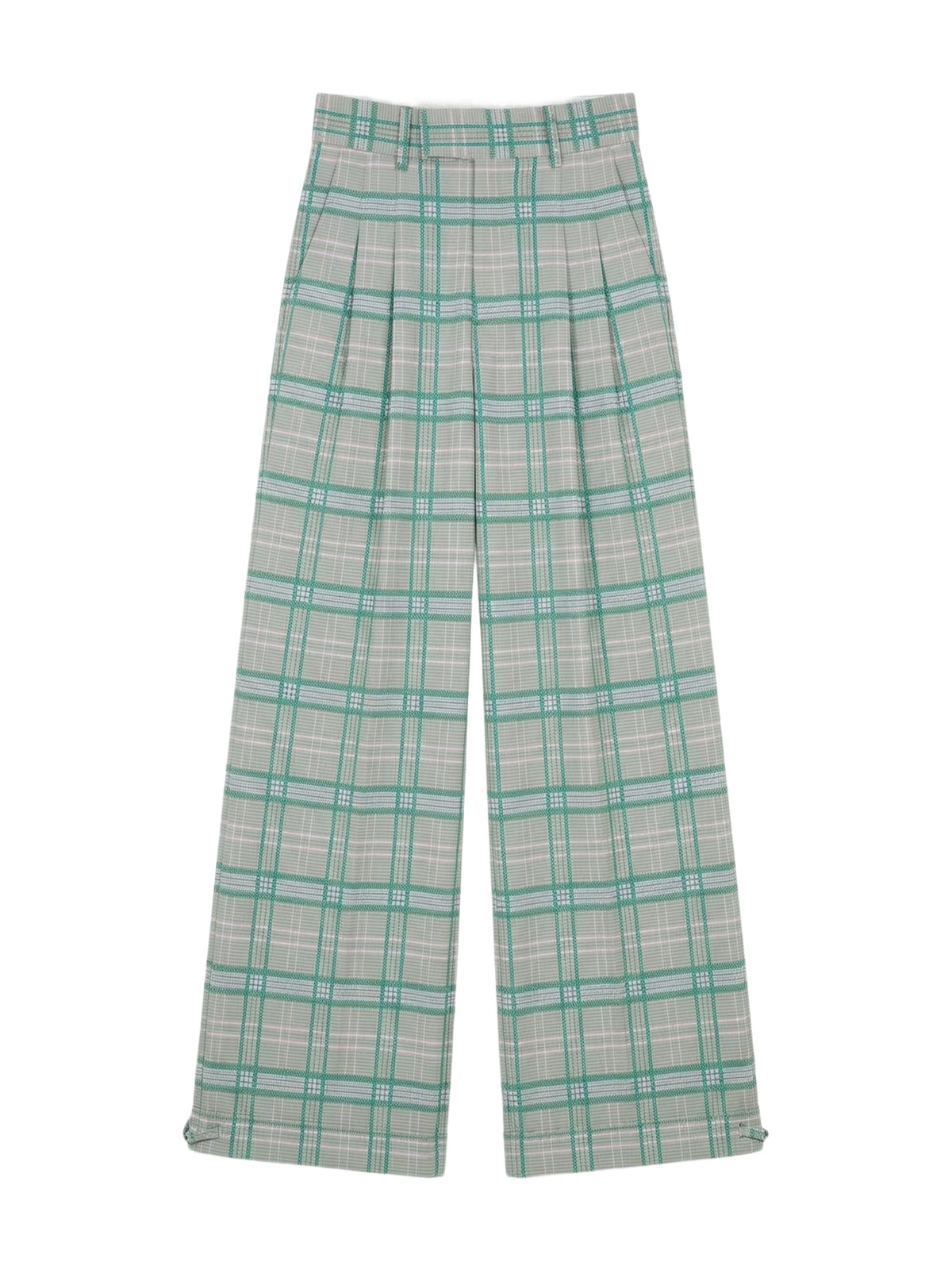 PLAID JERSEY DBL PLT PANT
