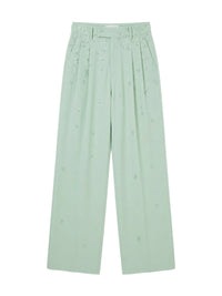 FLORAL DBL PLEATED PANT