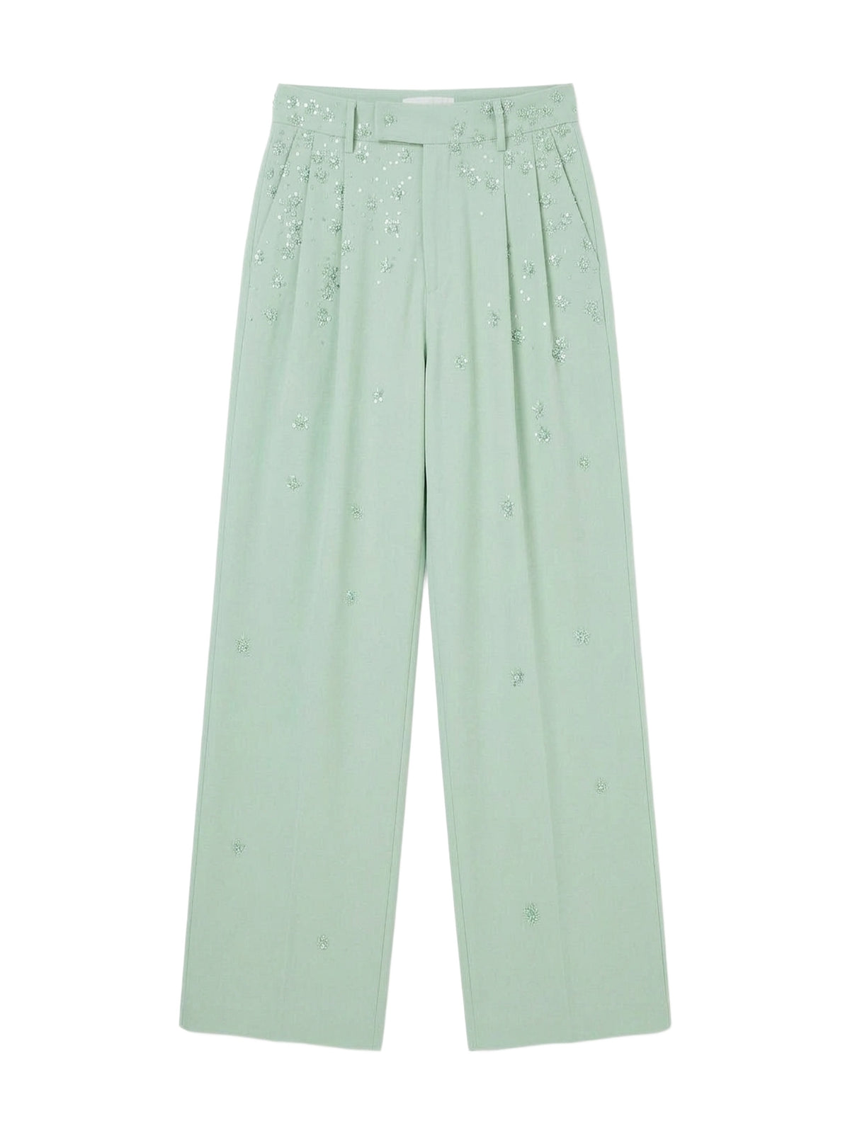 FLORAL DBL PLEATED PANT
