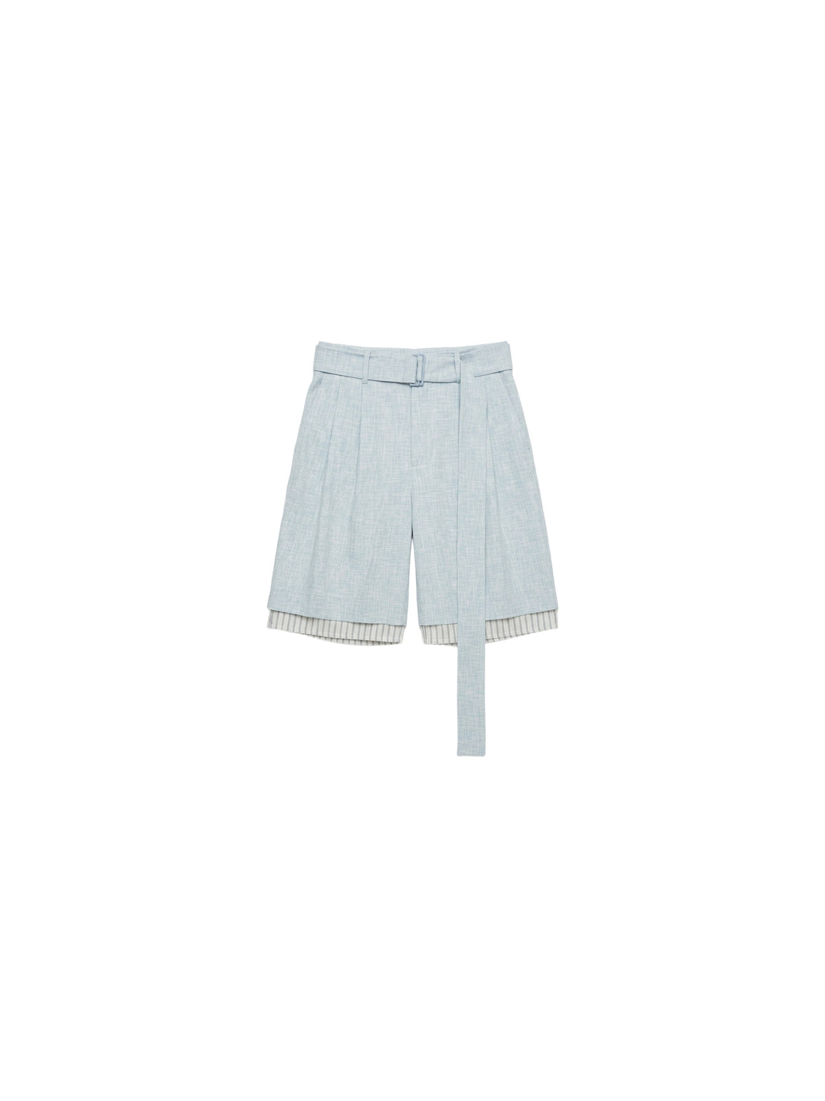 CROSS HATCH LAYERED SKATER SHORT
