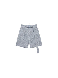 BOUCLE TWEED SKATER SHORT