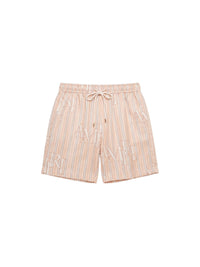 STRIPE AMIRI STAGGERED SHORT