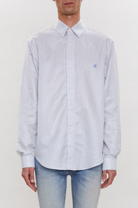 CROWDED STRIPE POPLIN SHIRT