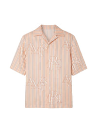 STRIPE AMIRI STAGGERED BOWLING SHIRT