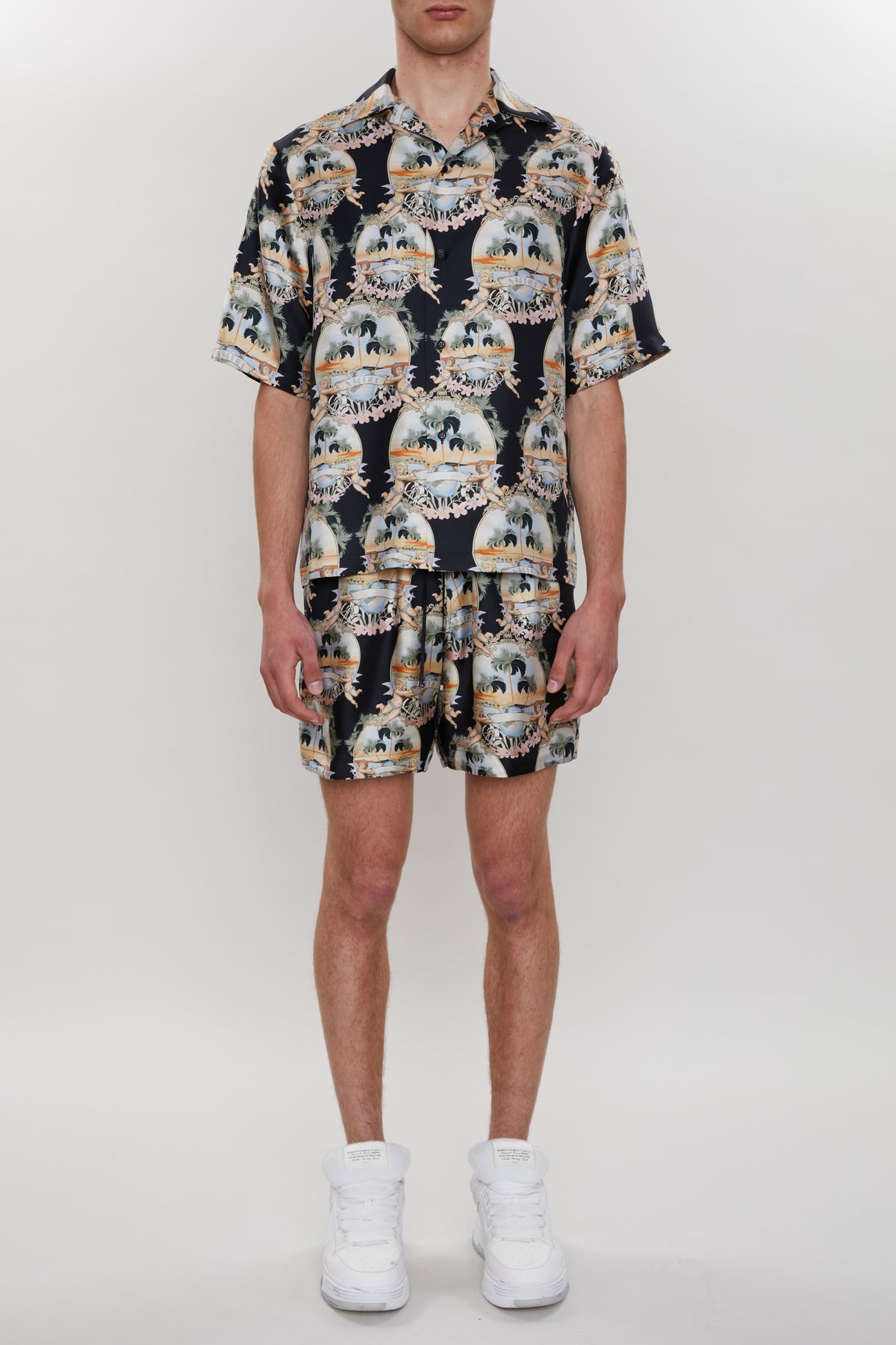 ALL OVER PALM BOWLING SHIRT