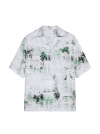 HAWAIIAN PRINT BOWLING SHIRT
