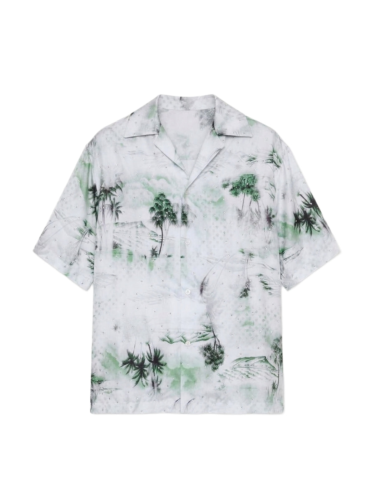HAWAIIAN PRINT BOWLING SHIRT