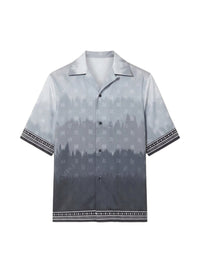 MICRO MA PAISLEY S/S POPLIN SHIRT