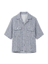 BOUCLE TWEED S/S OVERSHIRT