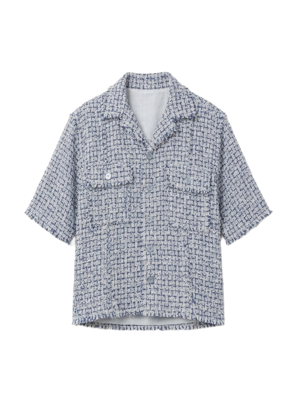 BOUCLE TWEED S/S OVERSHIRT