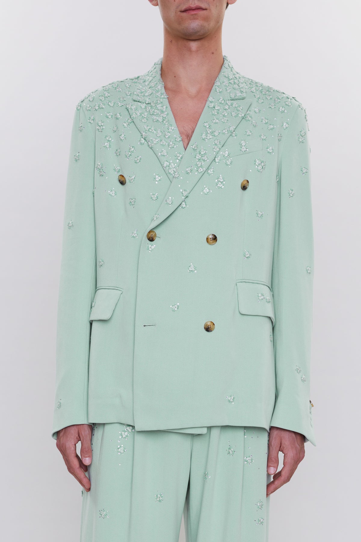 FLORAL DB BLAZER