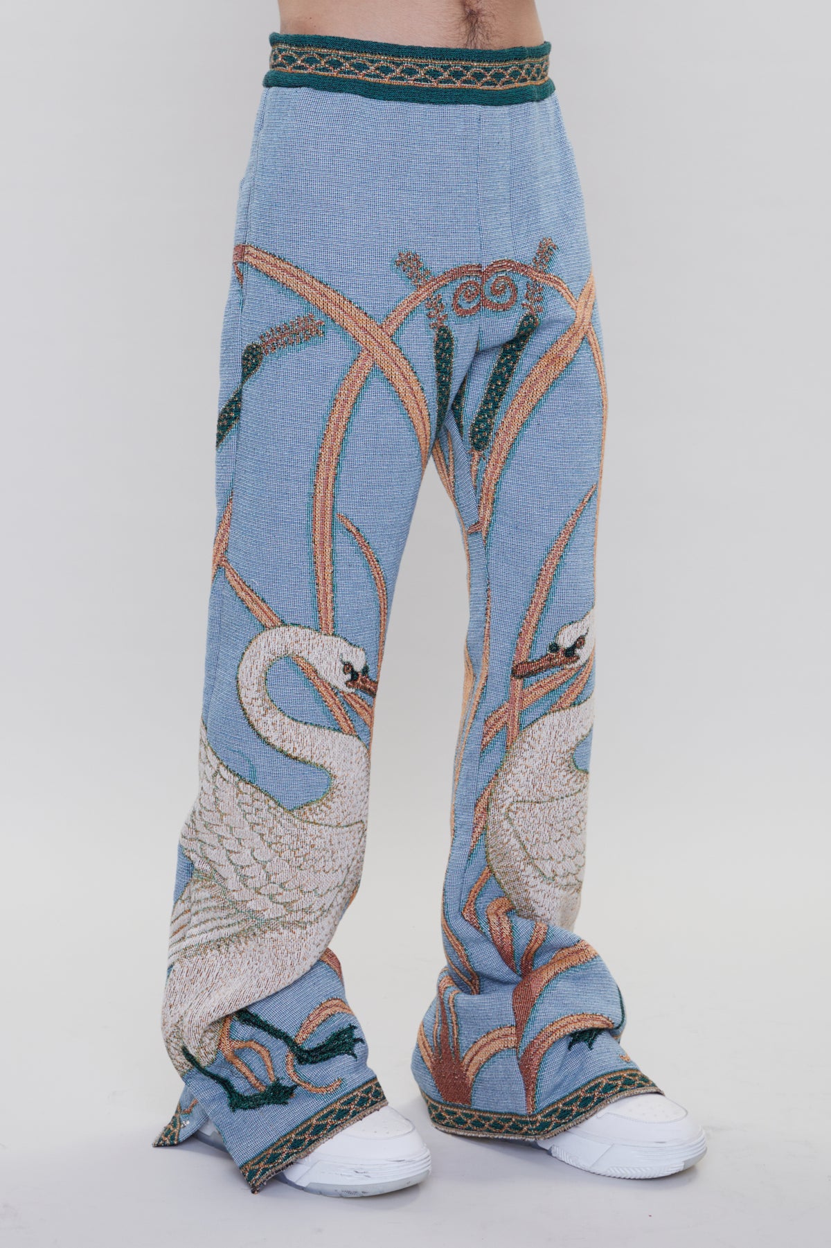 SWAN TAPESTRY FLARE PANT