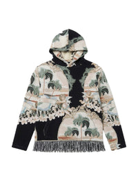 CHERUB PALM TAPESTRY HOODIE