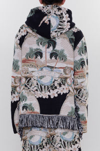 CHERUB PALM TAPESTRY HOODIE
