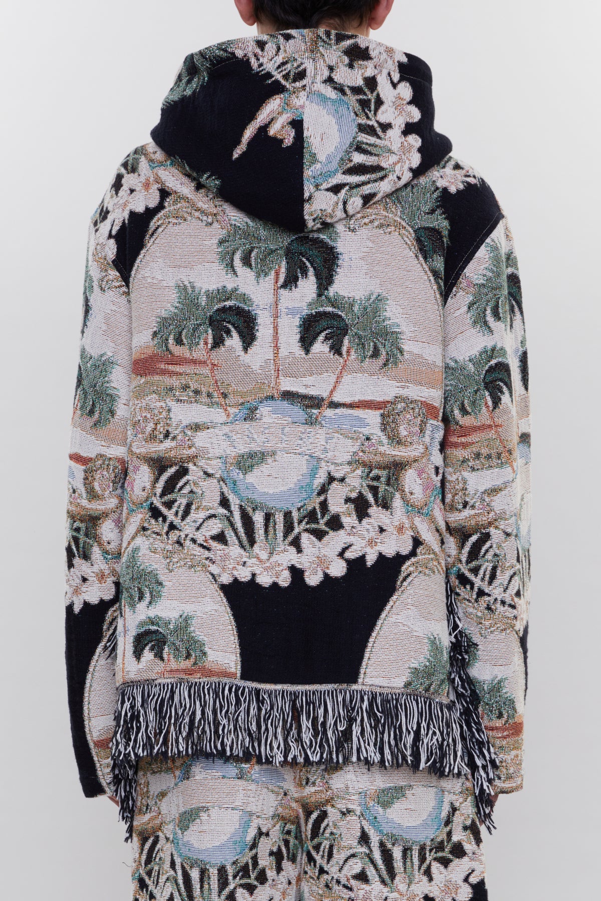 CHERUB PALM TAPESTRY HOODIE