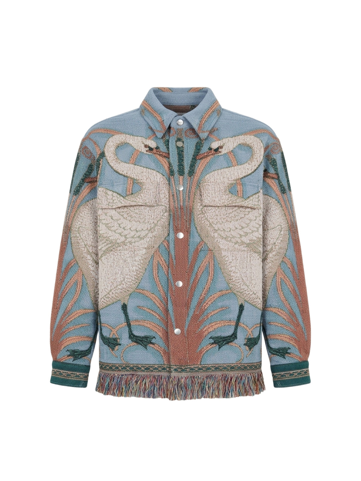 SWAN TAPESTRY OVERSHIRT