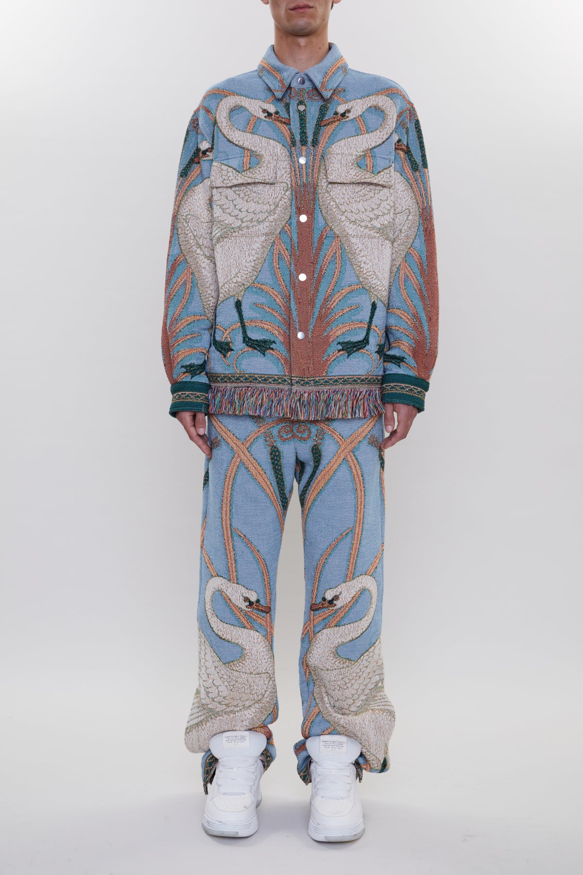 SWAN TAPESTRY OVERSHIRT