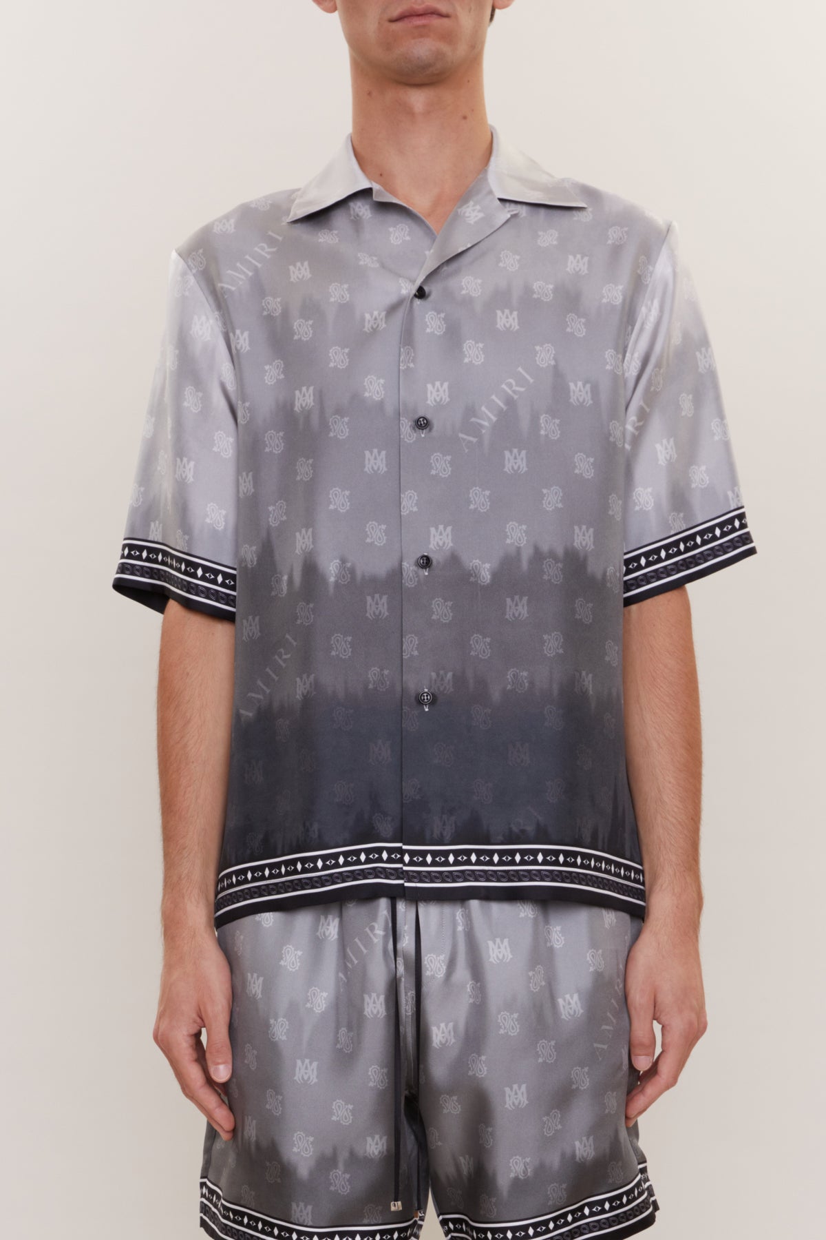 MICRO MA PAISLEY BOWLING SHIRT