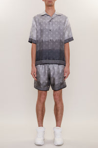 MICRO MA PAISLEY BOWLING SHIRT