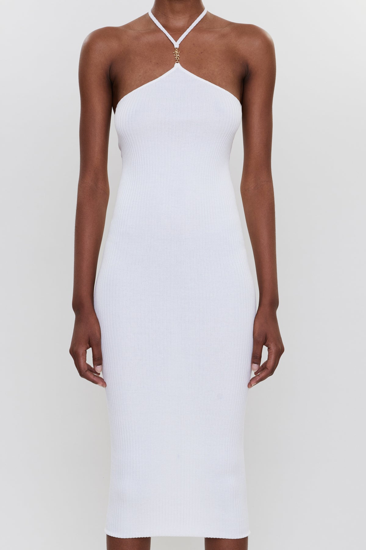 VERTICAL AMIRI MIDI DRESS