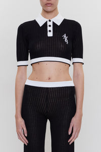 VERTICAL AMIRI KNIT POLO