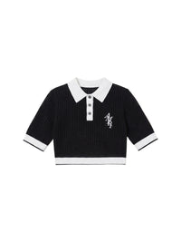 VERTICAL AMIRI KNIT POLO