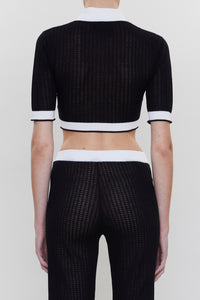 VERTICAL AMIRI KNIT POLO
