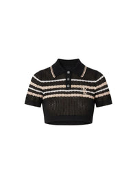 VERTICAL AMIRI STRIPE POLO