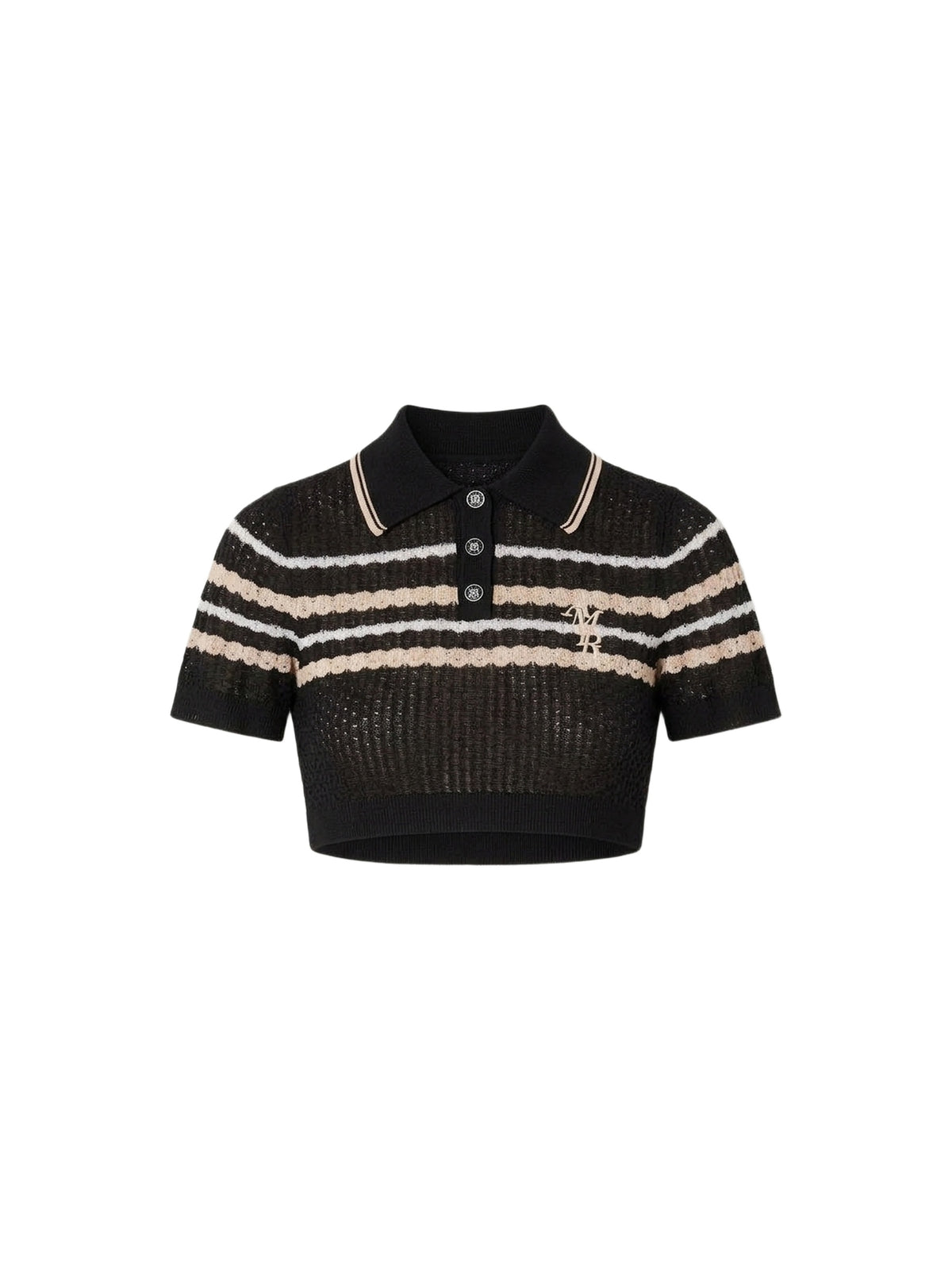 VERTICAL AMIRI STRIPE POLO