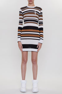 VERTICAL AMIRI STRIPED DRESS