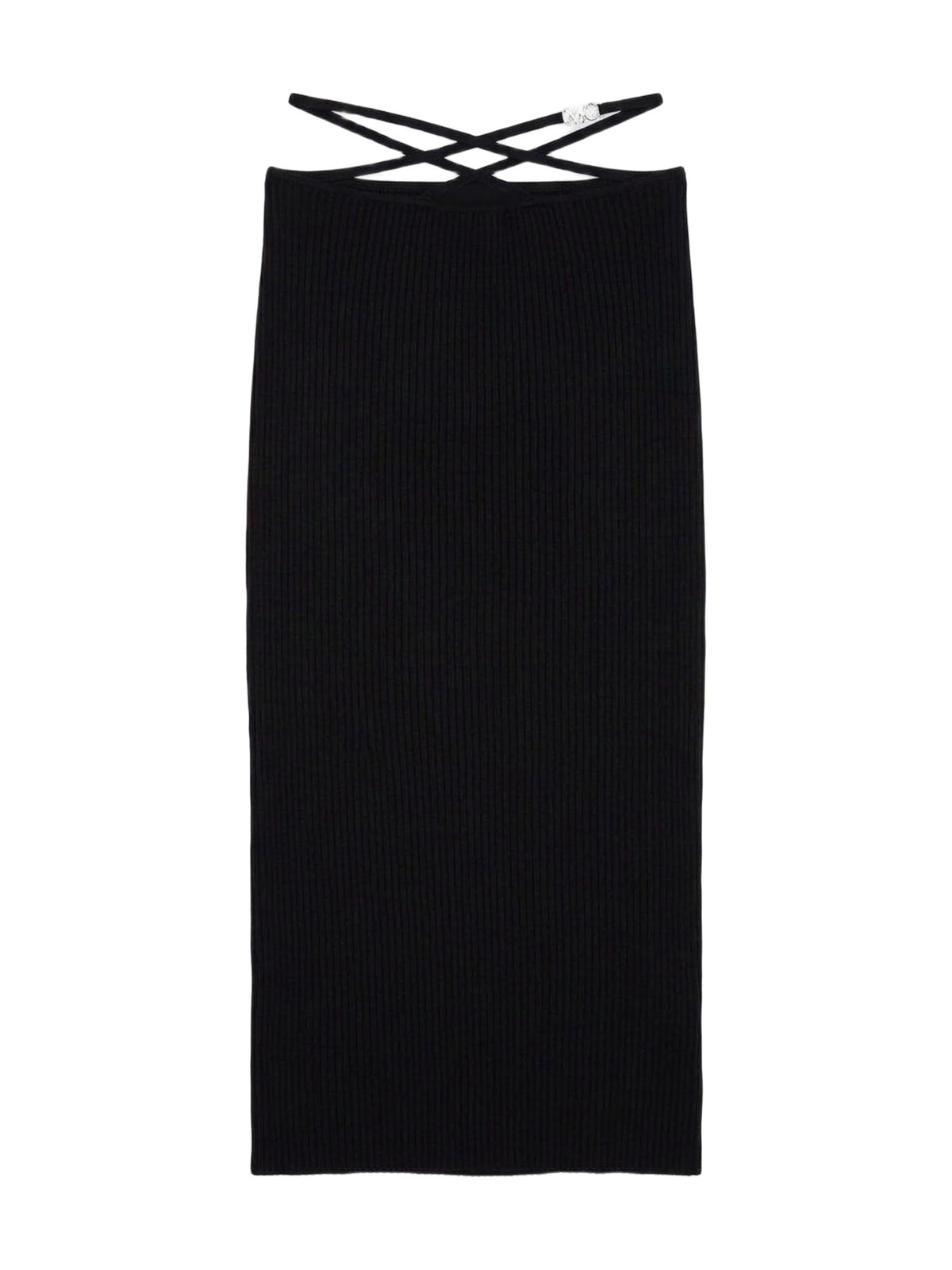 AMIRI STAGGERED MIDI SKIRT