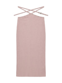 AMIRI STAGGERED MIDI SKIRT