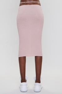 AMIRI STAGGERED MIDI SKIRT