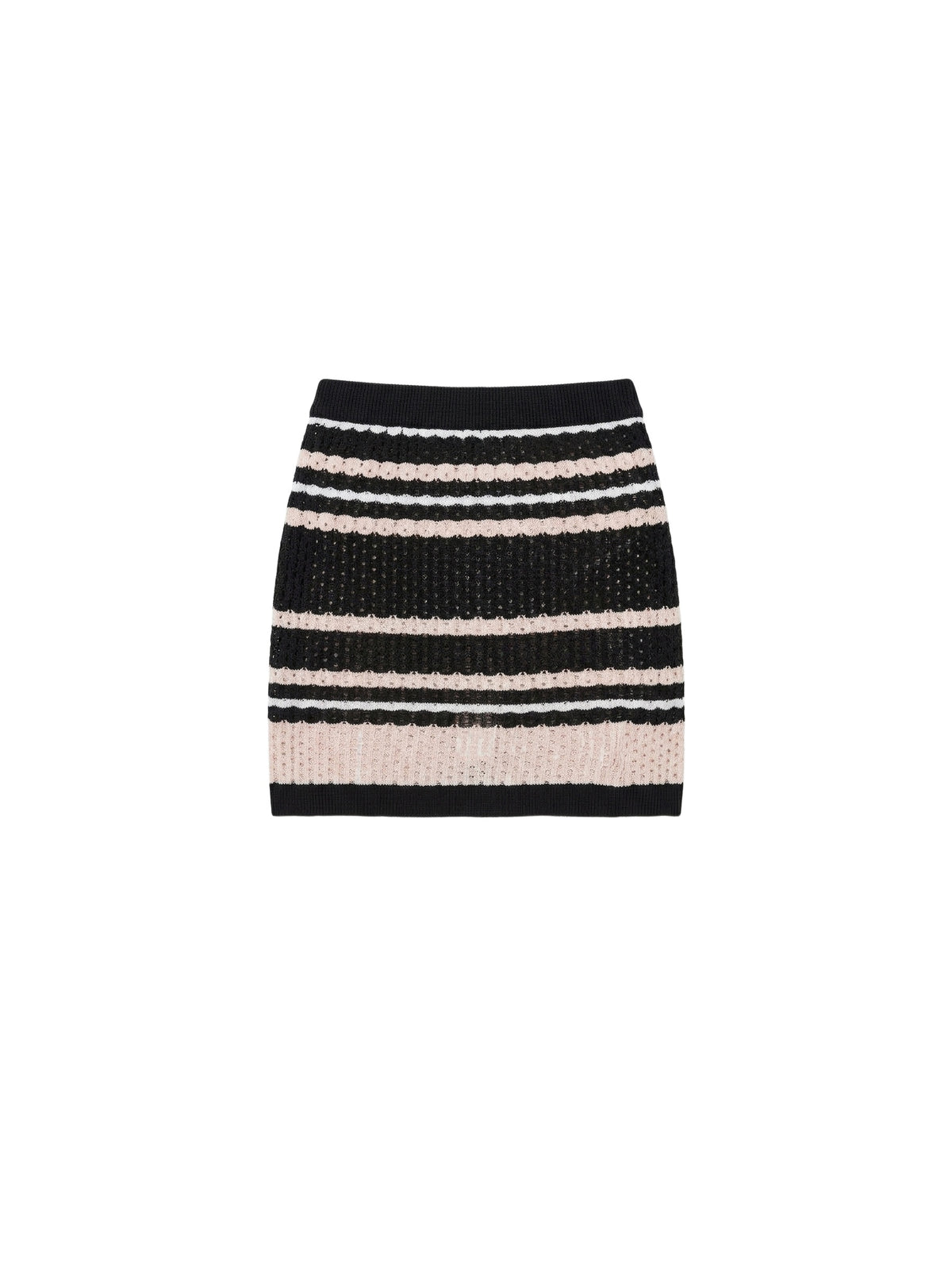 VERTICAL AMIRI STRIPE SKIRT
