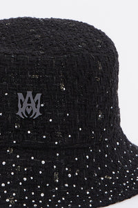 CRYSTAL BOUCLE BUCKET HAT
