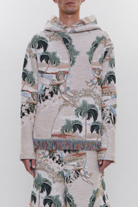 CHERUB PALM TAPESTRY HOODIE