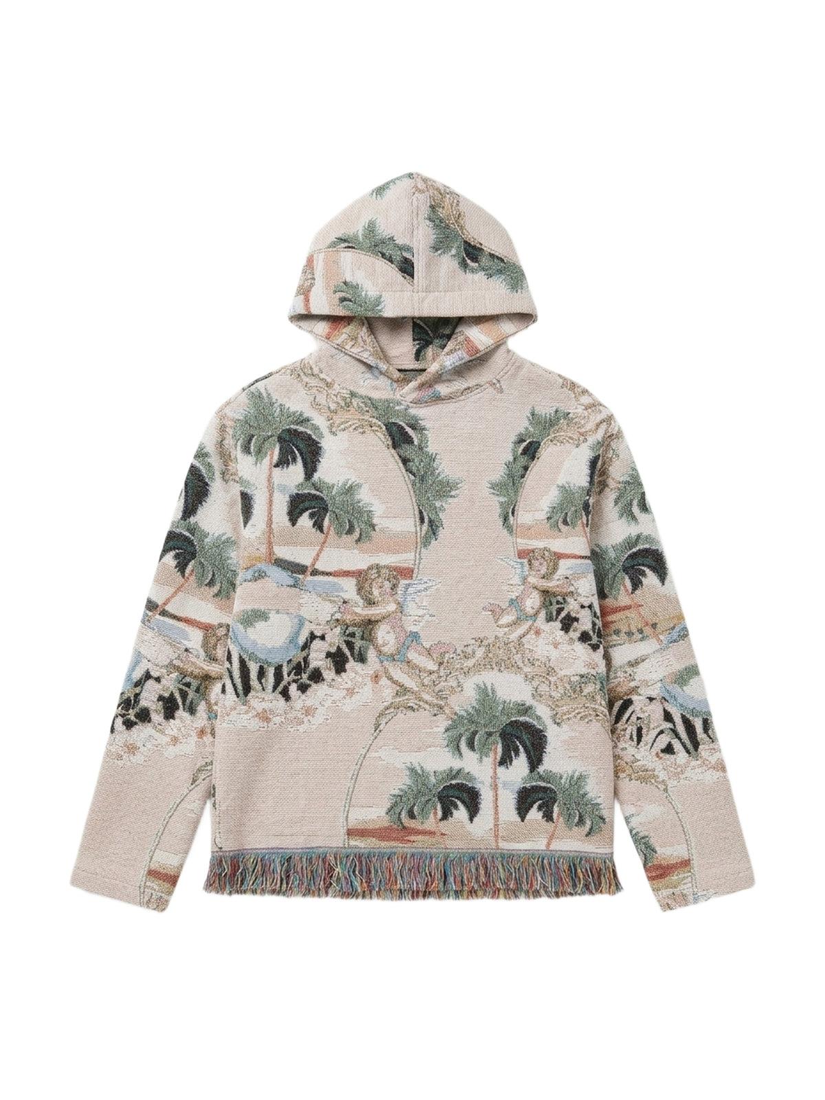 CHERUB PALM TAPESTRY HOODIE
