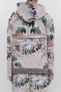 CHERUB PALM TAPESTRY HOODIE