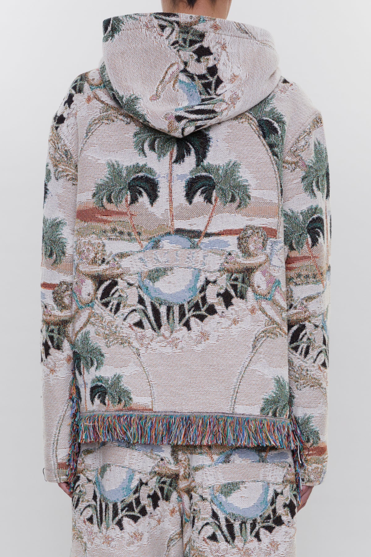 CHERUB PALM TAPESTRY HOODIE