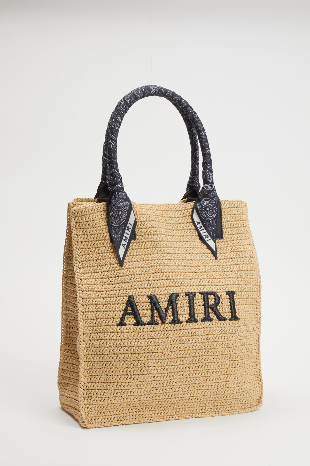 AMIRI RAFFIA TOTE