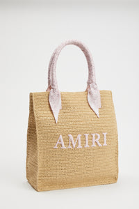 AMIRI RAFFIA TOTE