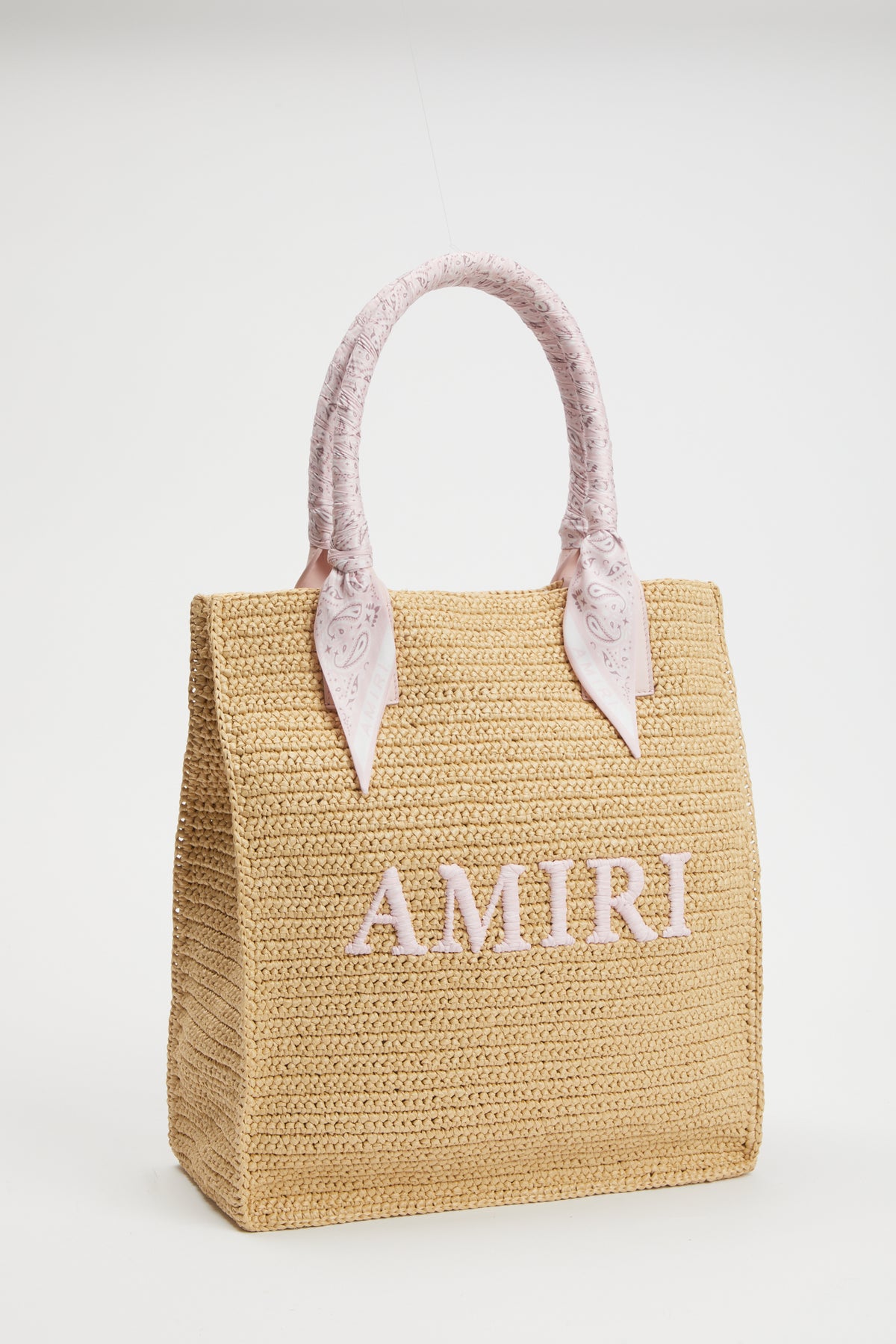 AMIRI RAFFIA TOTE