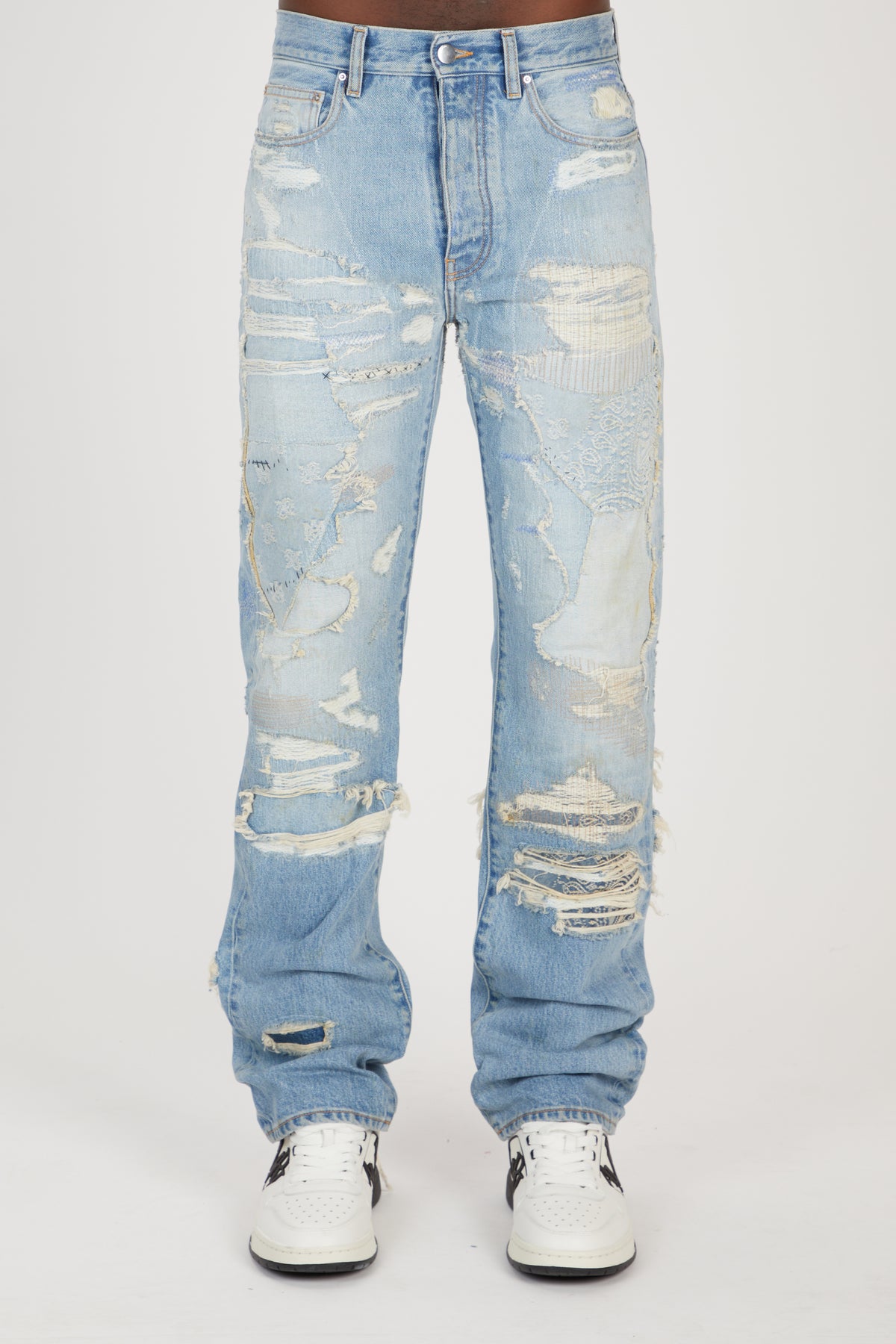 REPAIRED STRAIGHT JEAN