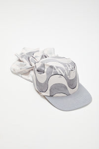 AMIRI WAVE SILK SCARF HAT