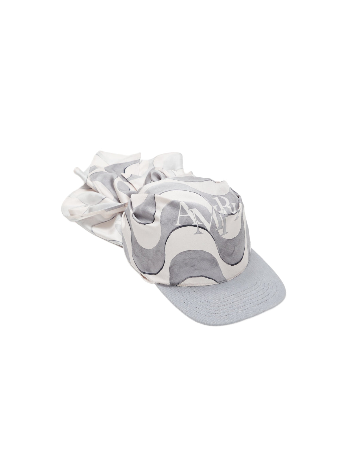 AMIRI WAVE SILK SCARF HAT